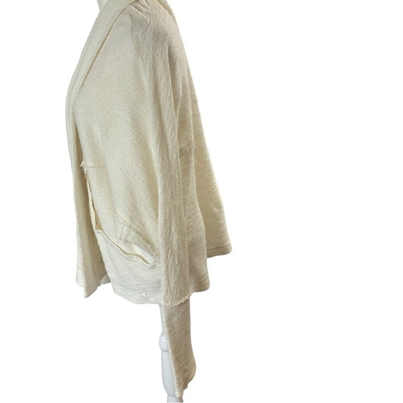 Anthropologie Saturday Sunday Open Cardigan Women M Off White Long DolmanSleeve - Picture 6 of 11